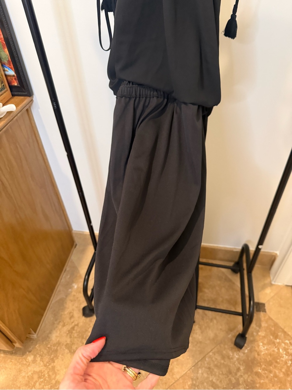 Show Me Your MuMu Black Elastic-Waist Maxi Dress
